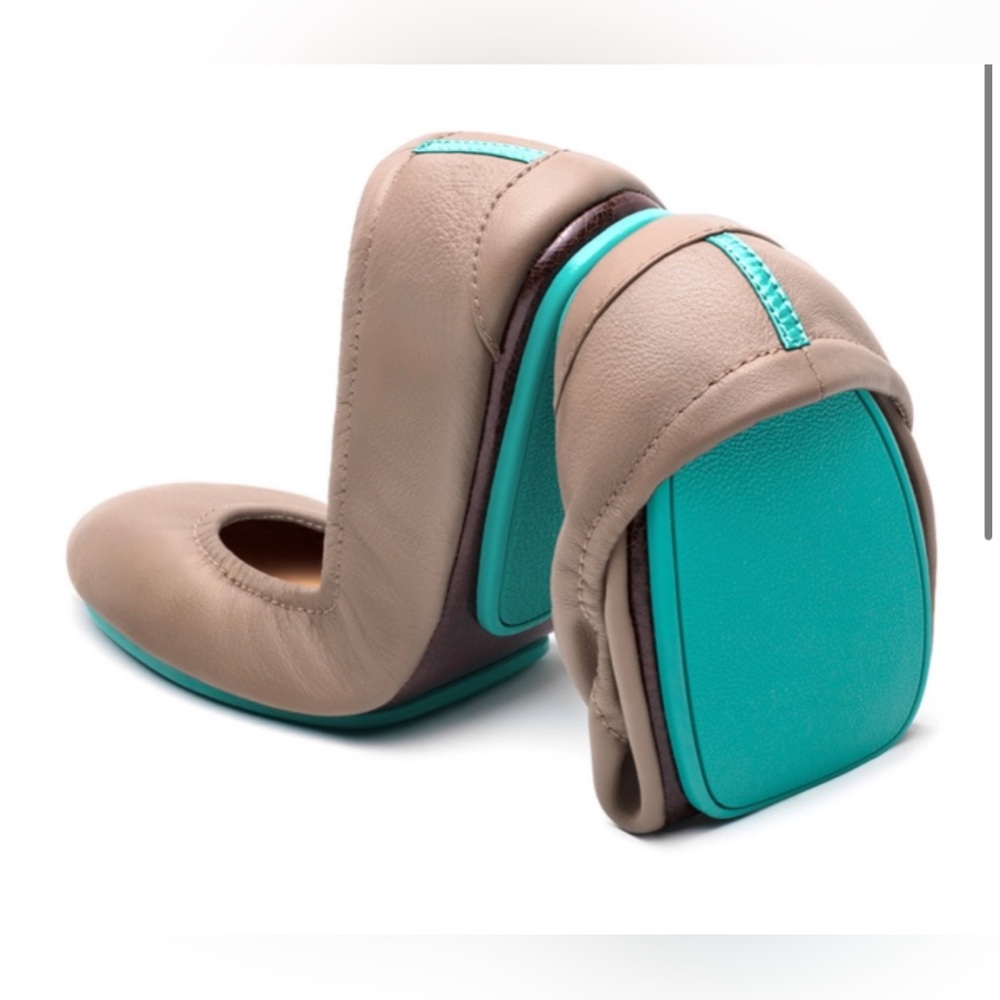 Tieks Women’s Taupe Leather Ballet Flats